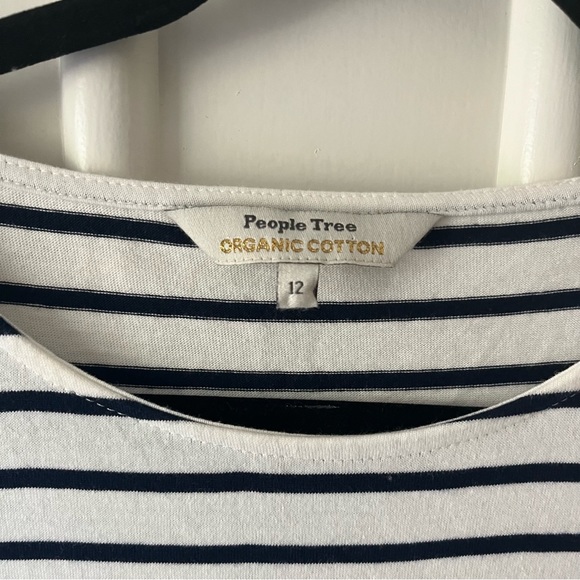 People Tree Organic Cotton Striped Dress - Picture 3 of 3